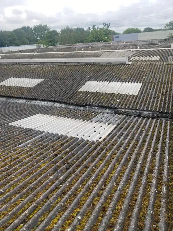 Roof before upgrade works